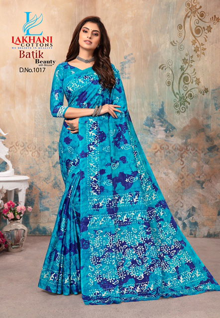 Lakhani Batik Latest Fancy Designer  Beauty Printed Cotton Saree Collection